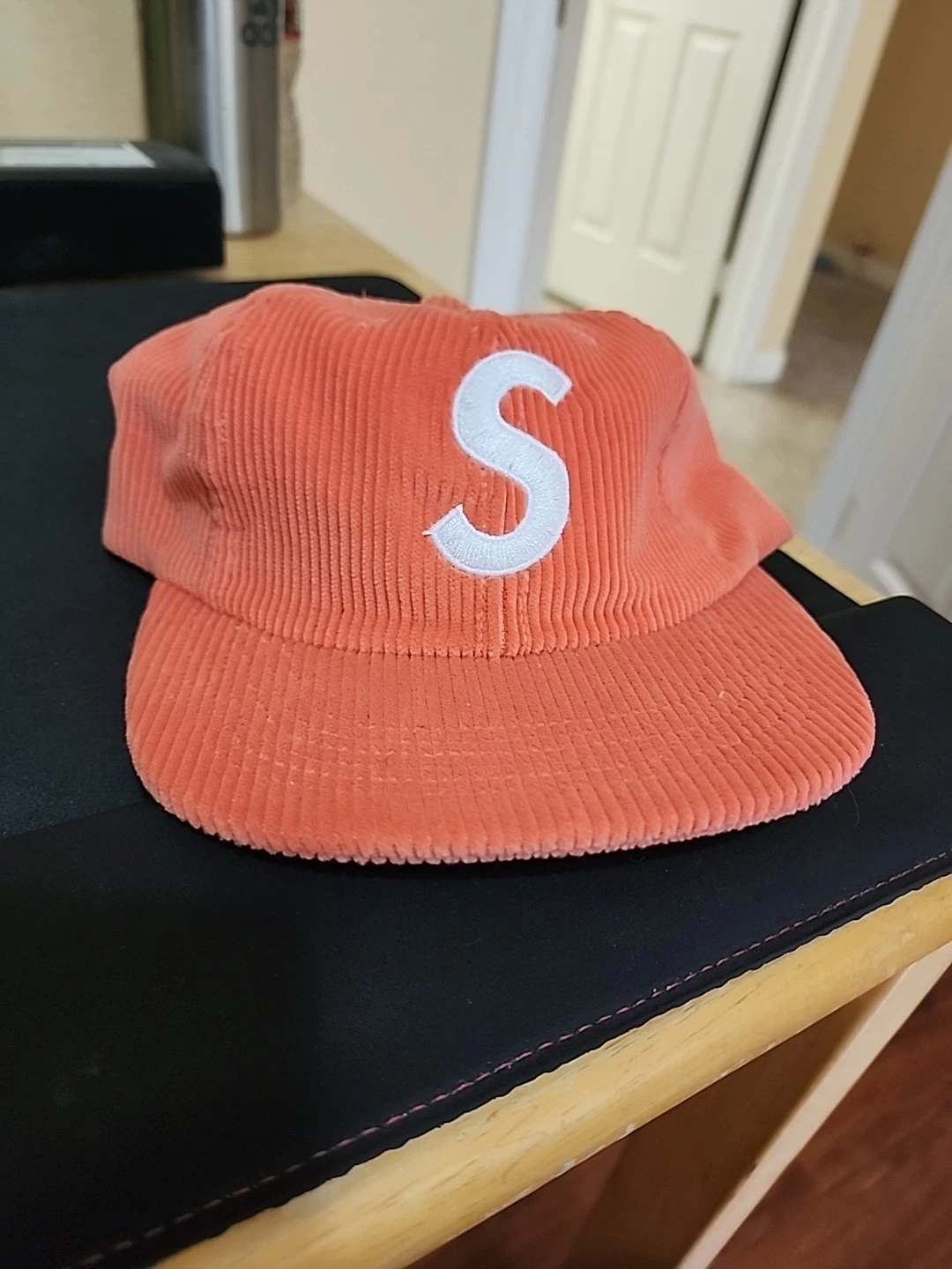 Logo SS17 Supreme S 6 panneaux   velours côtelé pêche brillante jamais porté