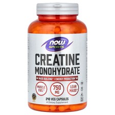 Sports, Creatine Monohydrate, 750 mg, 240 Veg Capsules