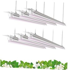 T8 Plant Grow Light, 252W 6 x 42W, 1400W Equivalent , Full Spectrum, LED 4FT