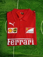 Scuderia Ferrari Team Polo Shirt Red  Replica Fan Version New With Tags Size XL