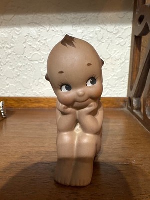 Rose O'Neill 1992  African American Kewpie Doll Figurine  JESCO Porcelain