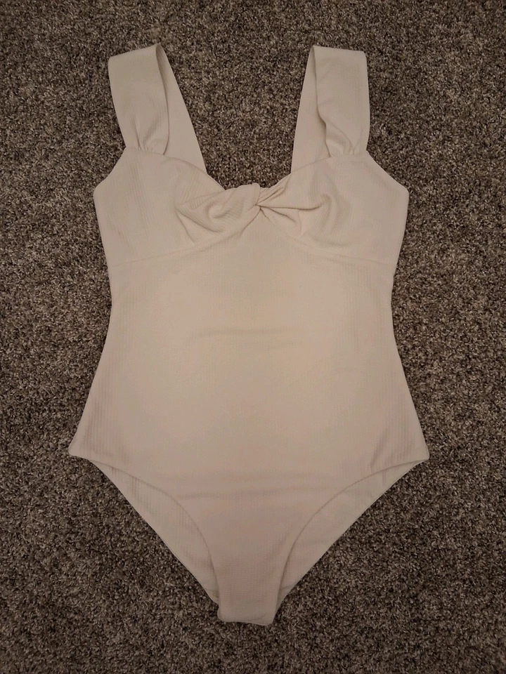 Traje de baño Marysia de una pieza blanco traje de baño nuevo sin etiquetas torcido frontal talla pequeña Foto 2 de 4