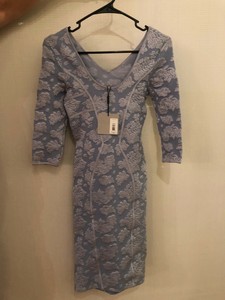 jacquard bodycon dress