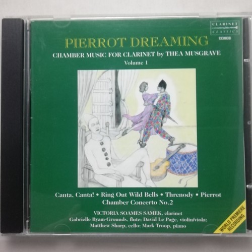 Thea Musgrave: Pierrot Dreaming / Samek etc. / Klarinettenklassiker CD CC0038