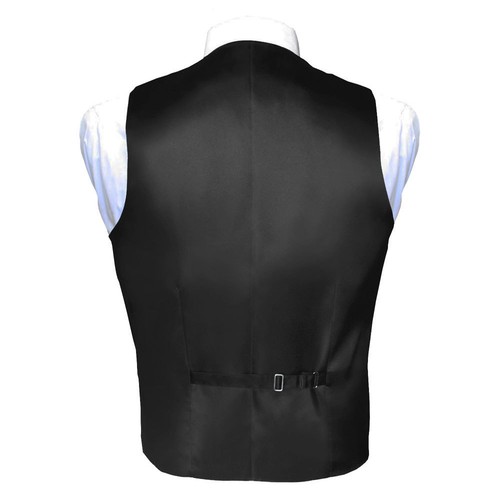 Mens Satin Vests Wedding Groom Formal Waistcoat with Optional Necktie Tie Set - Picture 50 of 56