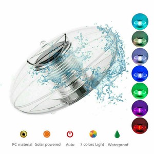 Solarbetriebene LED Schwimmkugel Lampe Dez Drift Licht für Garten Schwimmba A9N3