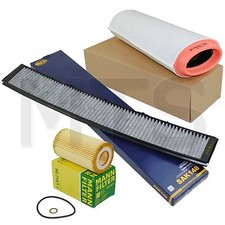 MANN Ölfilter mit SCT Luftfilter Pollenfilter BMW 3er E46 E46 320d 136 PS