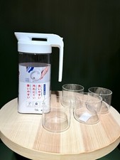 Asvel Cold Water Pitcher 1600ml Water Kettle New Carafe Kitchen Office U23
