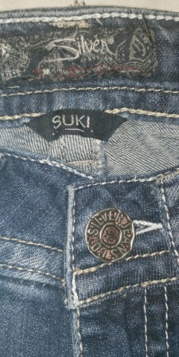 Silver Suki Womens Regular Flared Jeans Size W25/L30 - Picture 3 of 8