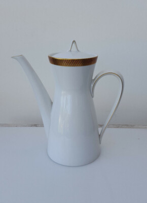 Kanne Kaffeekanne Rosenthal Form 2000 Goldrand Mintonborte sehr schön
