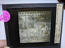 Colored Glass Magic Lantern Slide FID Angkor Wat ARMY PROCESSION MOVEMENT PROTEC