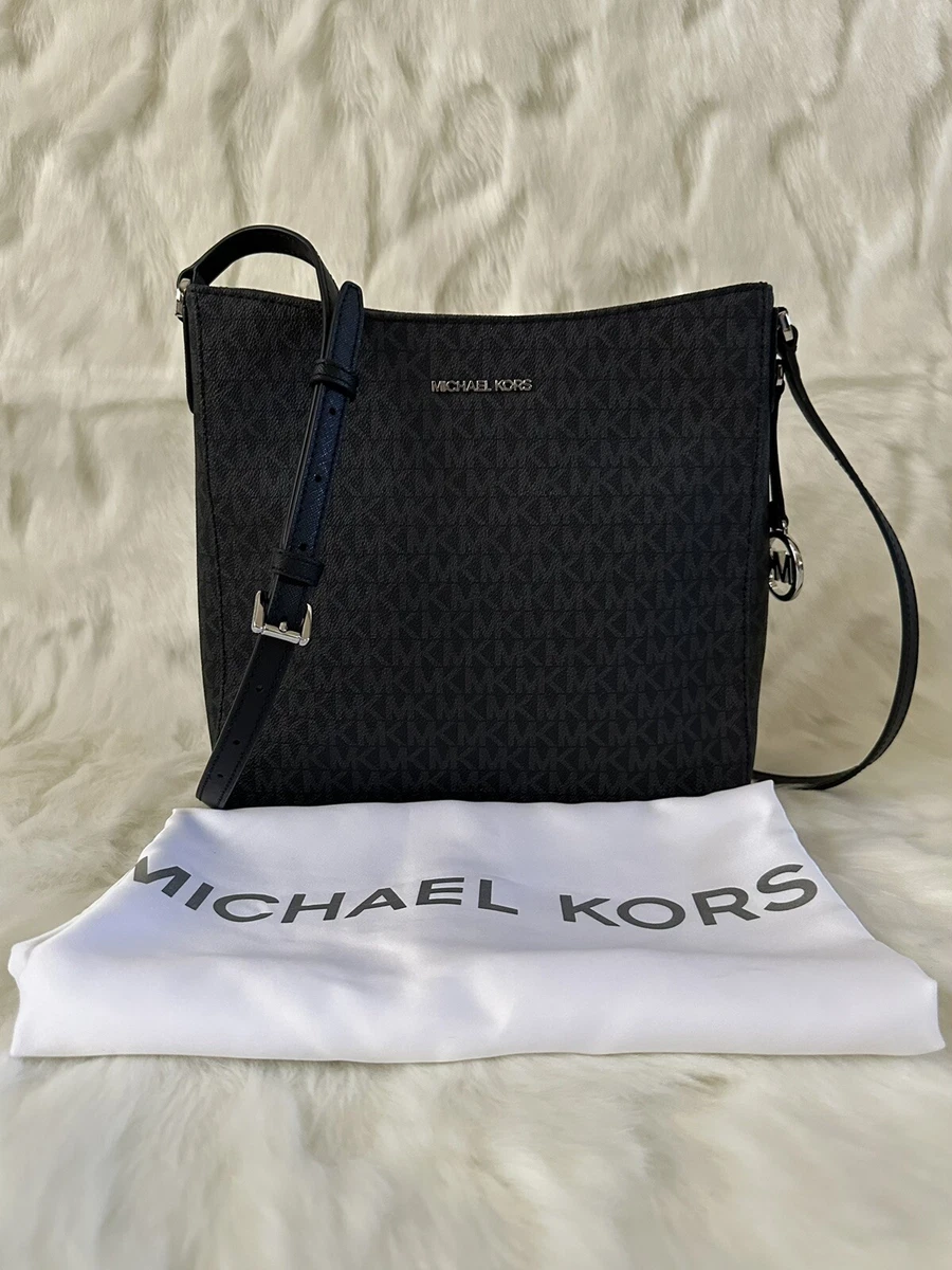 Michael Kors, Bags, Michael Kors Jet Set Travel Large Messenger Crossbody  Bag Black