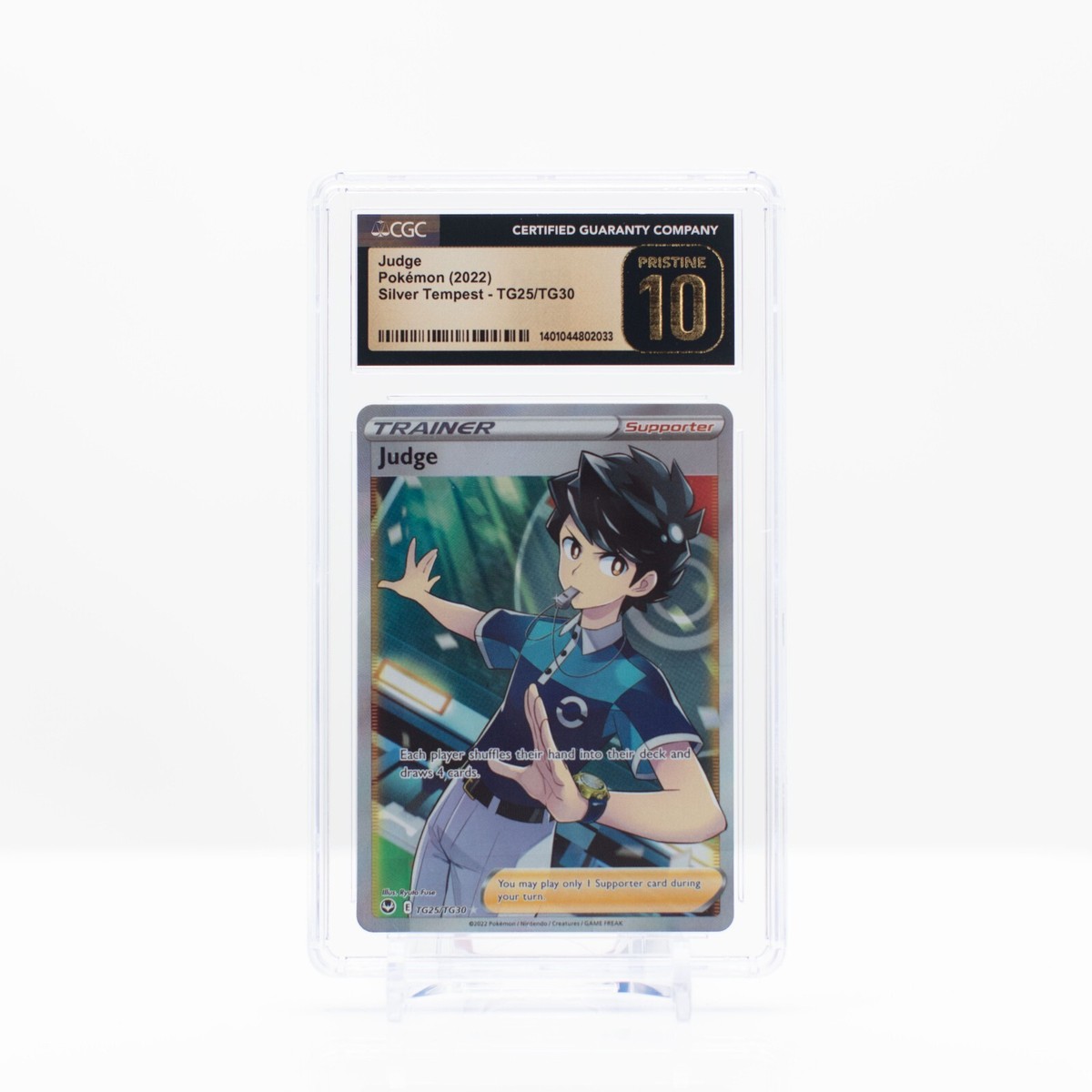 Pokemon Judge #TG25 Silver Tempest 2022 Full Art Trainer - CGC 10