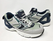 APEX Rhino Runner Diabetic Footwear shoes sneaker silver Navy X532 SIZE US 14 M