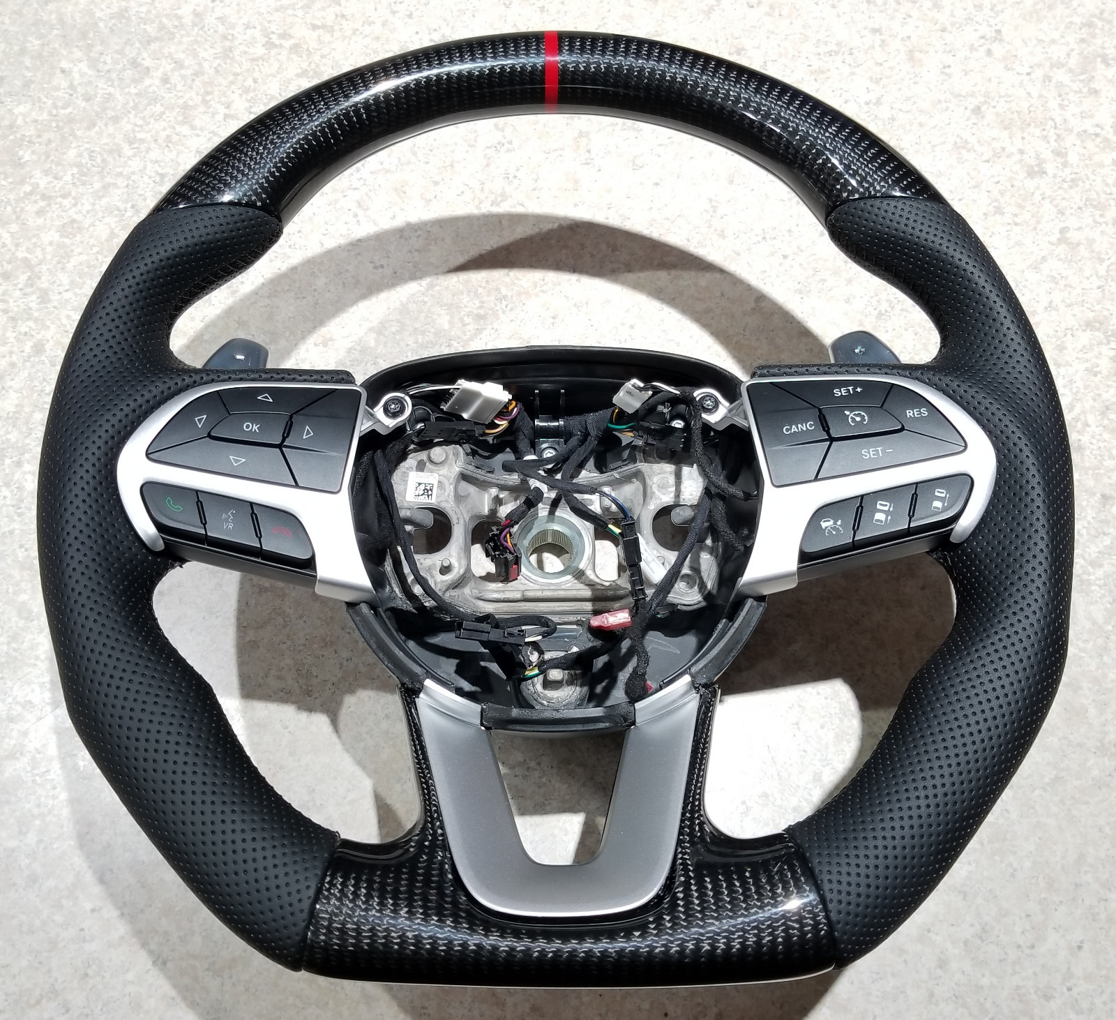 2020  Dodge Ram Ferrari Racing Design Real Carbon Fiber  Steering Wheel