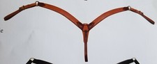 Harnais cuir contour western col poitrine USA ! contraste latigo cowboy H5015