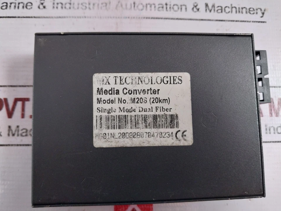 Mx Technologies M20S Single Mode Dual Fiber Media Converter 5VDC - Image 3 of 4