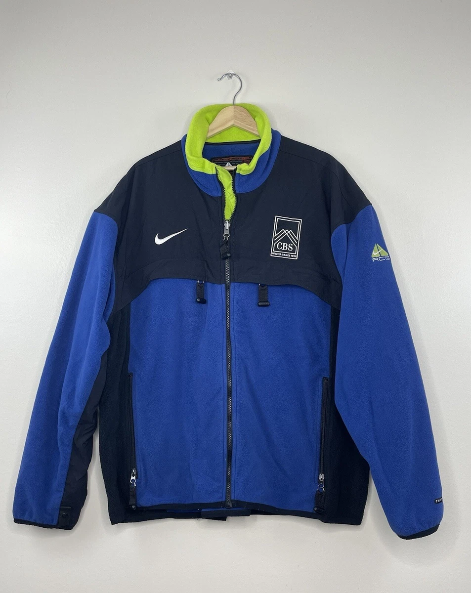 Nike ACG Thermal Layer 2 Fleece Jacket Vintage 1998 CBS Winter Games Men  Size XL