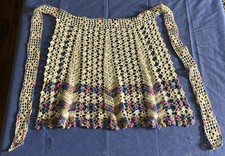 Vintage Crocheted HALF APRON Beautiful Hostess Apron CROCHET