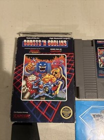 Ghosts 'n Goblins Hangtab Five Screw Nes Regular Nintendo Game Boxed