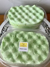 Soap Filled Exfoliating Sponge, Highly Scented,  ZINGY LIME With Holder