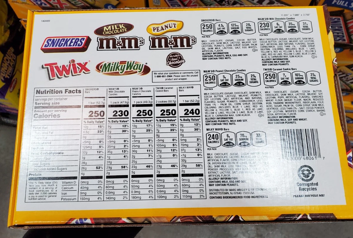 Free Shipping Free Returns 30 Mars Variety Pack Snickers M&M Chocolate