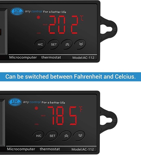Digital LED Heating and Cooling Temperature Controller Pet Reptile Thermost - Picture 11 of 16
