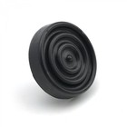 ROUND RUBBER BRAKE PEDAL PAD 3.25" DIAMETER WITH 1.5" MOUNTING STUD HOT ROD hot (For: Cleveland)