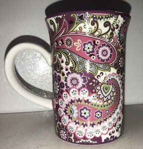 Vera Bradley Mug Very Berry Paisley Coffee Tea Cup Barnes Noble