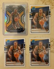 CASSIUS STANLEY 2020-21 PANINI PRIZM SILVER ROOKIE SP + DONRUSS LOT PACERS RC 