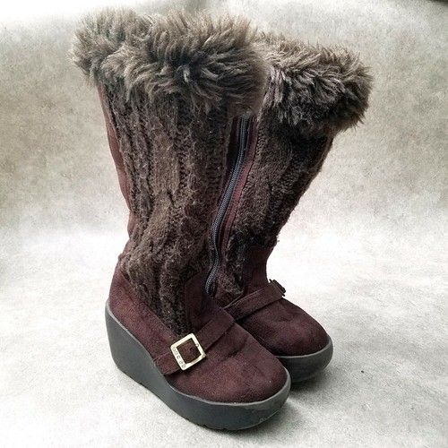 Winter Boots Fur Trim 
