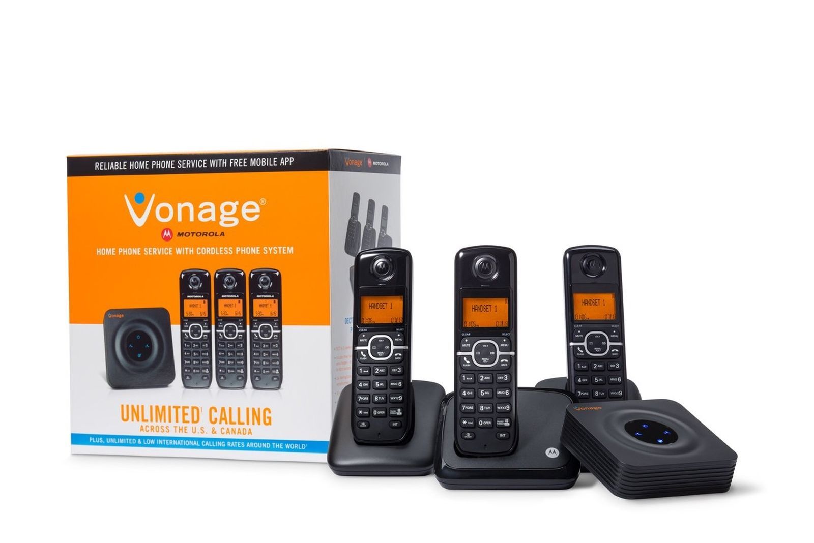 Motorola 3 Landline Cordless Telephone Portable Wireless Mobil Home Office Phone