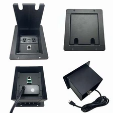 PROCRAFT MINI 2 HOLE LID FEED-THRU RECESSED Stage Pocket/Floor Box w/ 1) WIRED A