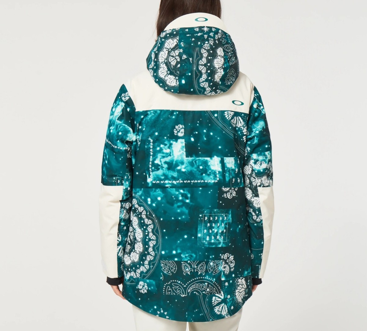 OAKLEY Women's TC AURORA RC Insulated Snow Jacket - Green Bandana