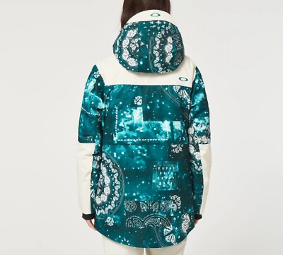 OAKLEY Women's TC AURORA RC Insulated Snow Jacket - Green Bandana
