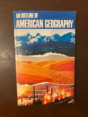 ''An Outline of American Geography'' - antiquarischer  Reiseführer , USA 