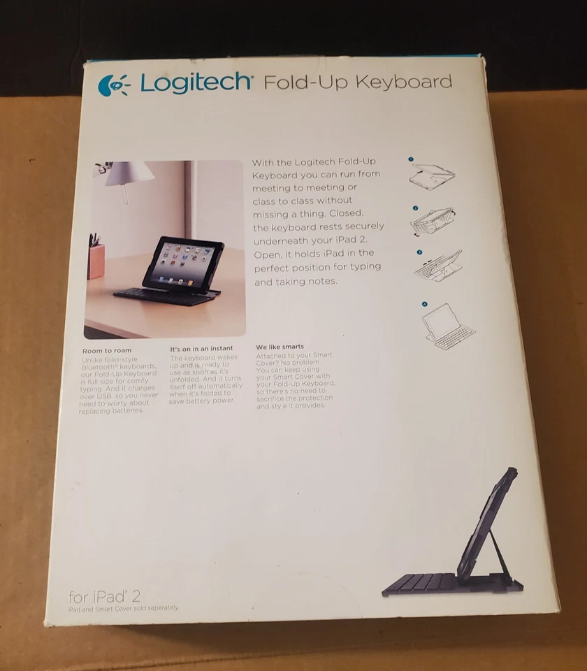 Brand New Logitech 920-003544 Fold-Up Keyboard for iPad 2  - Image 3 of 3