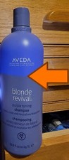 AVEDA Blonde Revival Purple Toning Shampoo 3/4 Full of Jumbo 1 L READ