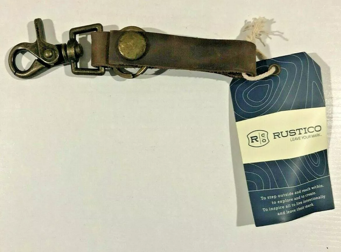 Rustico Loop Leather Keychain