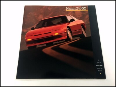 1989 Nissan 240SX 240-SX 26-page Factory Car Sales Brochure