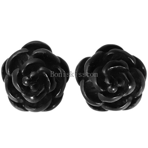 Dije Rosa Flor Forma Acero Inoxidable Pendientes Pernos Cuentas Bola Tornillo Espalda - Imagen 9 de 26