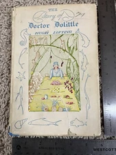The Story of Doctor Dolittle 1948 Book Club Edition Junior Deluxe Editions