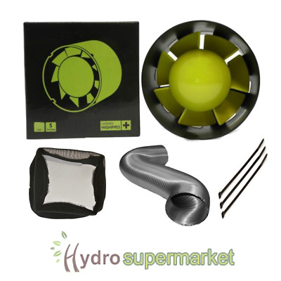EINLASSVENTILATOR KIT 4'' 5'' 6'' WANZENBARRIERE / FILTER / KANALISIERUNG FÜR GROWZELT HYDROPONIK