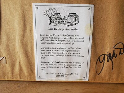 Vintage Lisa D. Carpenter Signed Numbered Professional Framed Art