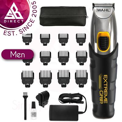 Wahl 9893-1917 Extreme Men Grip Barttrimmer-Set  mit Lithium-Ionen-Technologie