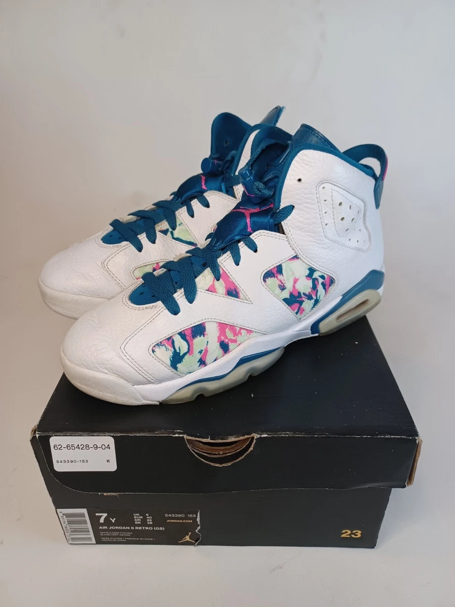 Air jordan 6 gs green abyss sale