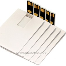 Lot 5 16GB Card USB Flash Drive 16G Wafer Biz Memory Stick Thumb Pen Wallet DIY