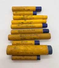 Lot Of 10 GW Morse Cutting Tools Fluted Countersink & Double End Mill High Speed