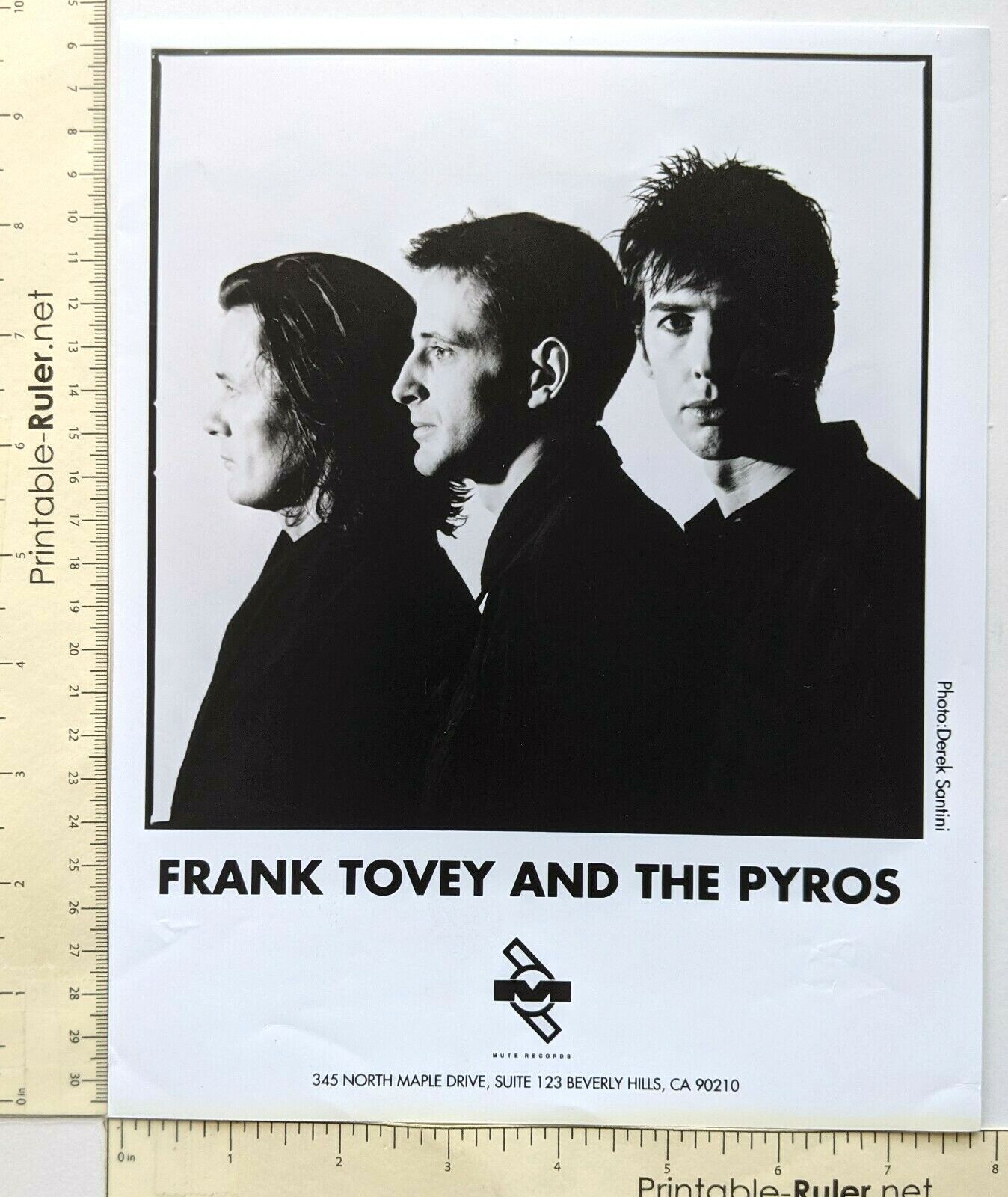 1990s Frank Tovey and The Pyros Electronic Folk Irish Band Press Photo