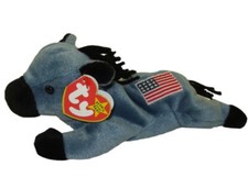 Ty Beanie Babies Lefty 1996 Donkey